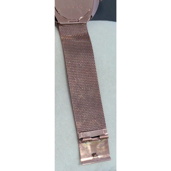 Gucci Women\'s Swiss U-Play Brown PVD Mesh Bracelet Watch 29mm w Box main image 6